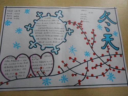 五年级描绘美丽的冬天手抄报