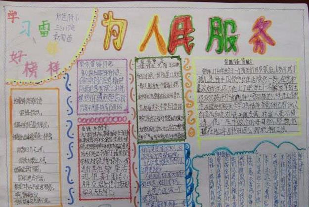 学习雷锋纪念日手抄报_雷锋精神大家学手抄报