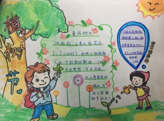 2020小学生植树节手抄报_植树节手抄报版面设计图