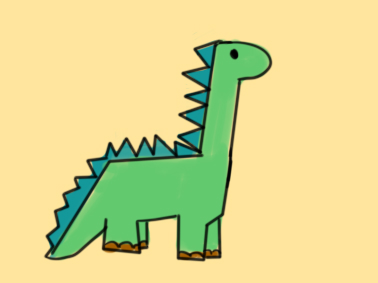 儿童才艺 简笔画 卡通简笔画 恐龙,是指三角龙,现代鸟类和梁龙最近的