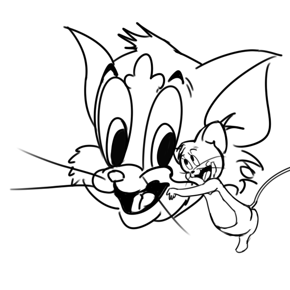 儿童才艺 简笔画 卡通简笔画    从1940年问世以来,猫和老鼠在国内的