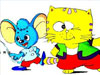 儿童歌谣视频--蓝皮鼠与大脸猫