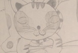 儿童铅笔画图片大全-懒猫咪咪