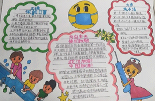 抗击疫情支援武汉手抄报 加油武汉手抄报图片