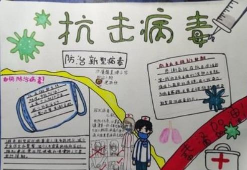2020抗击新型肺炎手抄报