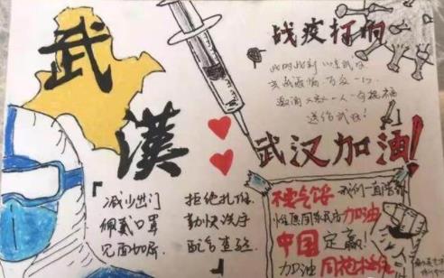 防病毒肺炎手抄报