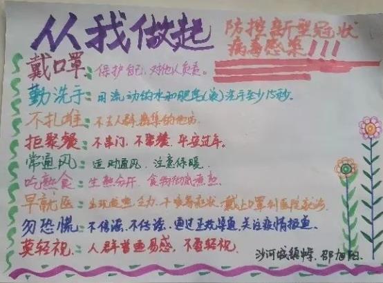 2020预防冠状病毒手抄报卡通模板_祝福湖北武汉手抄报