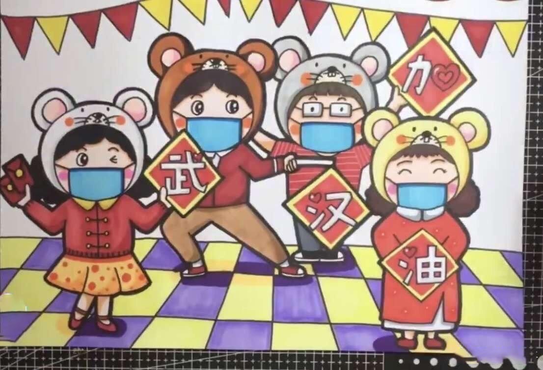 2020防冠状病毒手抄报_新型冠状病毒手抄报手画