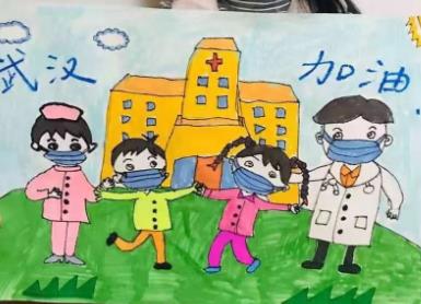 白衣天使们与肺炎患者绘画图集