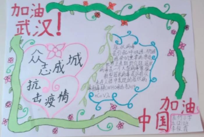 致敬奋战在疫情一线的逆行者小学生手抄报