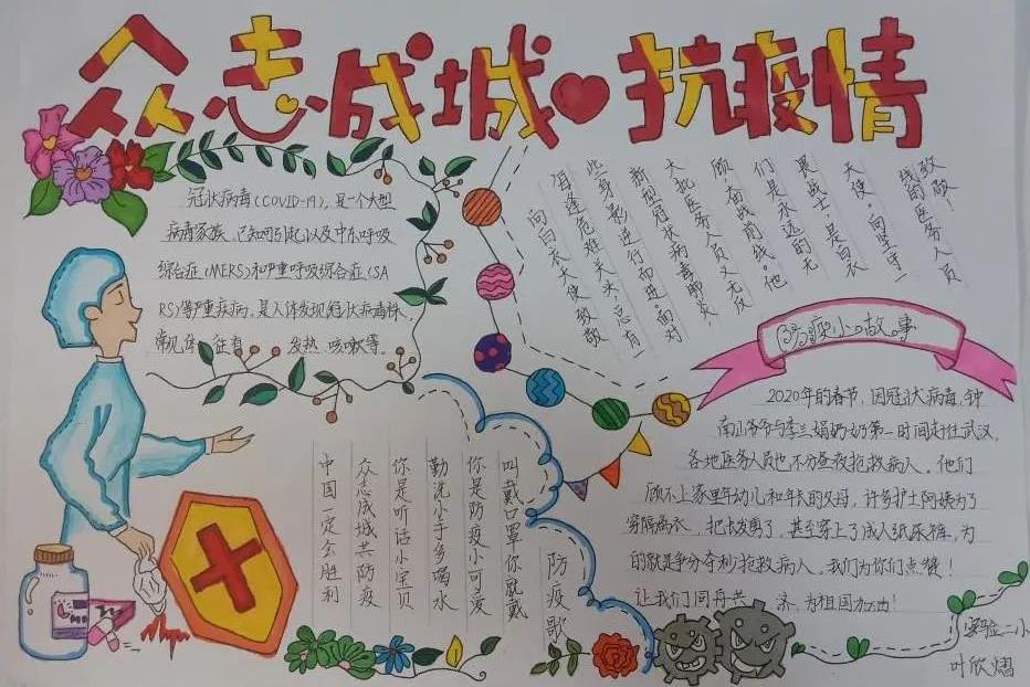 抗疫最美逆行者手抄报_致敬李兰娟奶奶手抄报