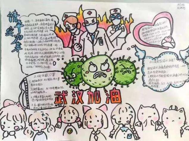 抗击疫情致敬钟南山手抄报素材