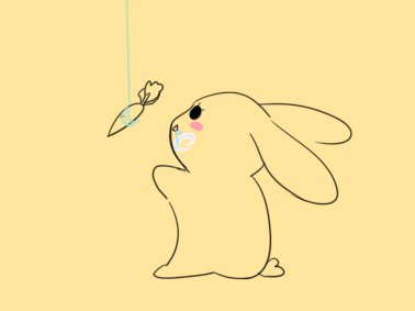 可爱的卡通兔子简笔画要怎么画