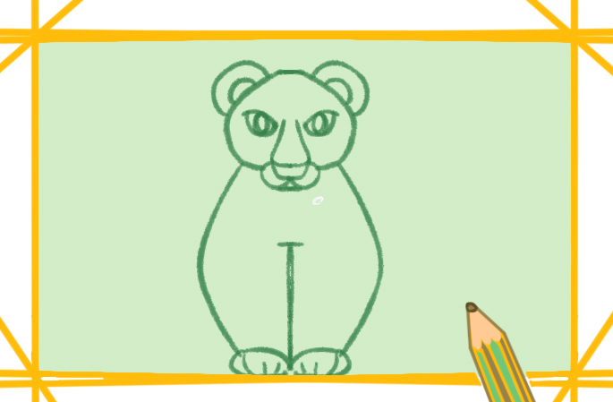 娇小的猎豹简笔画图片教程