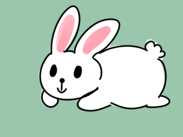 超简单的兔子儿童简笔画步骤图