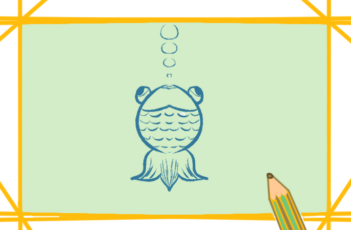 水中的金鱼简笔画要怎么画