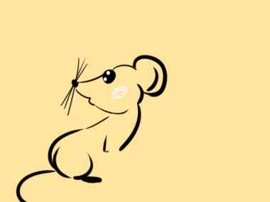 新年老鼠的简笔画怎么画