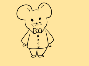 新年穿新衣服的老鼠简笔画怎么画