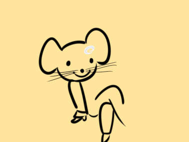 超简单的漂亮的老鼠简笔画步骤图