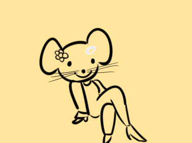 超简单的漂亮的老鼠简笔画步骤图