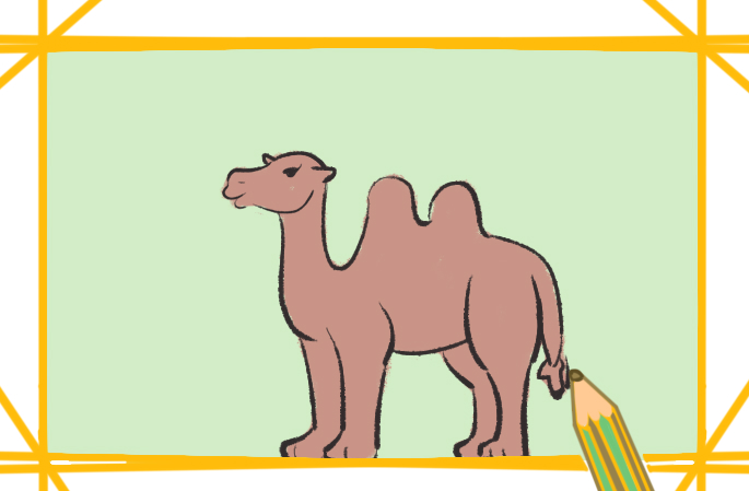 高大的骆驼简笔画要怎么画