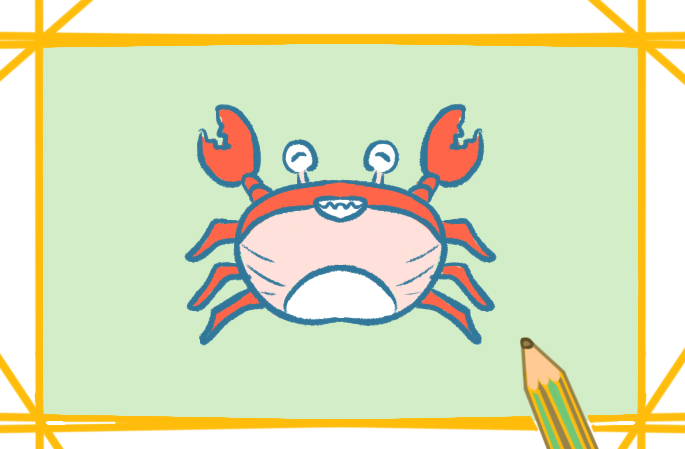 好看的螃蟹简笔画图片教程