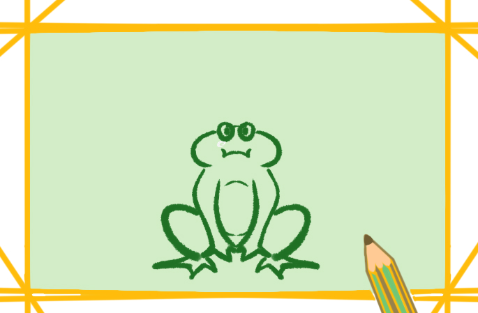 两只小青蛙简笔画图片要怎么画