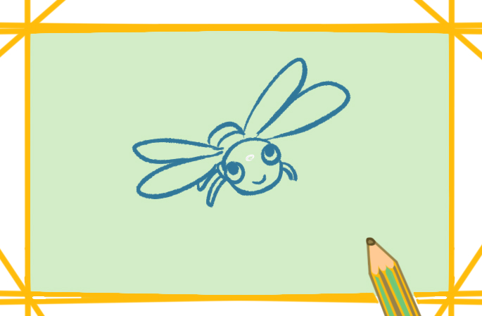 可爱的蜻蜓简笔画图片教程