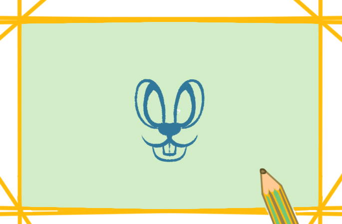 喜悦的兔子简笔画图片教程