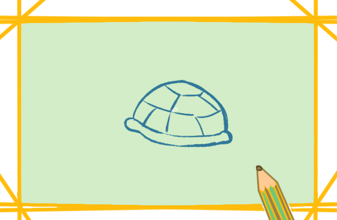 好看的乌龟上色简笔画图片教程