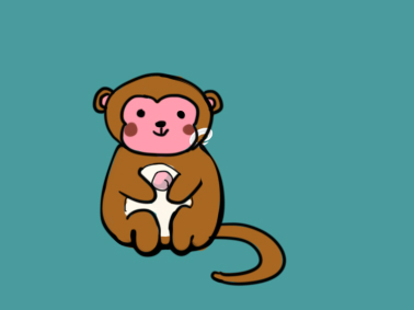 可爱的猴子简笔画要怎么画