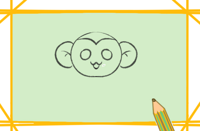 可爱的猴子玩偶简笔画教程步骤