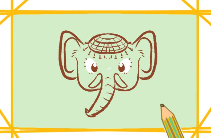 好看的大象简笔画要怎么画