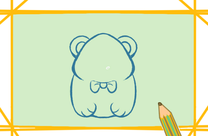 害羞的小熊简笔画图片教程