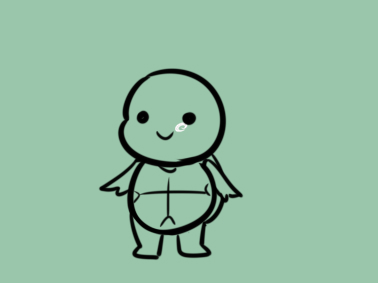 可爱的绿色乌龟简笔画要怎么画  乌龟简笔画