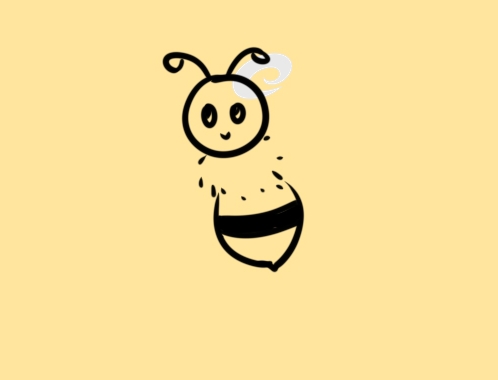 超简单的蜜蜂简笔画步骤图