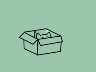 躲在纸箱里的小猫简笔画要怎么画小猫简笔画