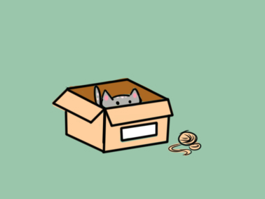 躲在纸箱里的小猫简笔画要怎么画小猫简笔画