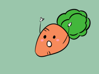 卡通蔬菜之萝卜简笔画要怎么画