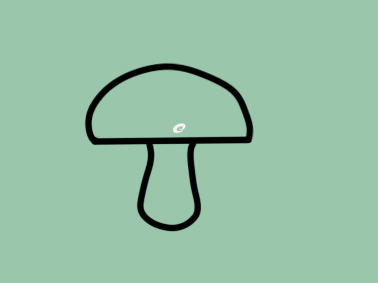 路边的蘑菇简笔画要怎么画