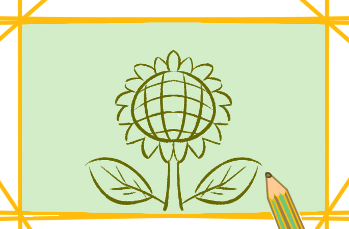 植物之向日葵简笔画要怎么画