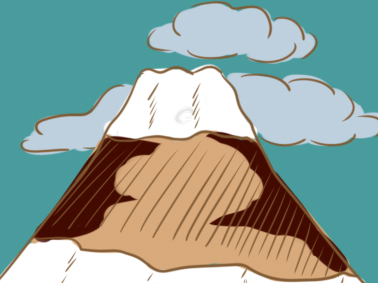 日本富士山简笔画要怎么画