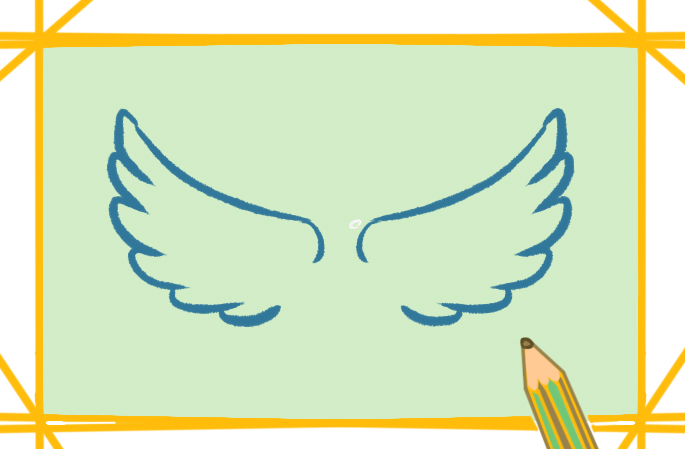 天使的翅膀上色简笔画要怎么画