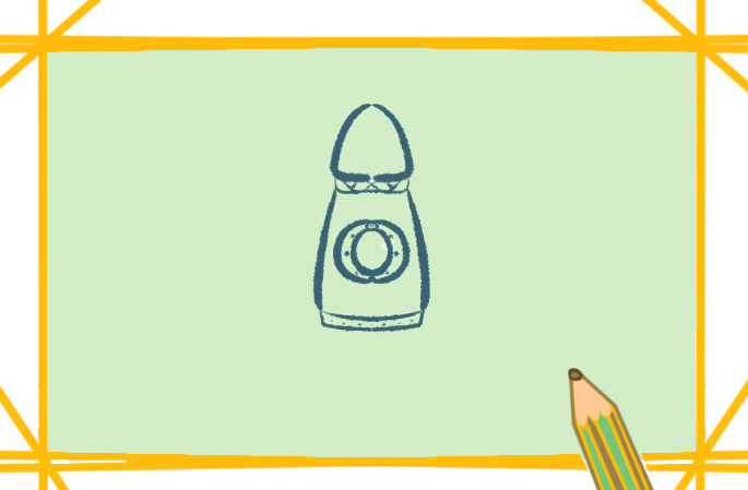 漂亮的大火箭最新简笔画要怎么画