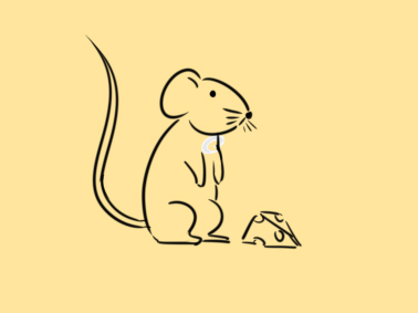 偷吃的老鼠简笔画怎么画