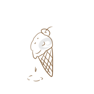 融化的冰淇淋简笔画怎么画