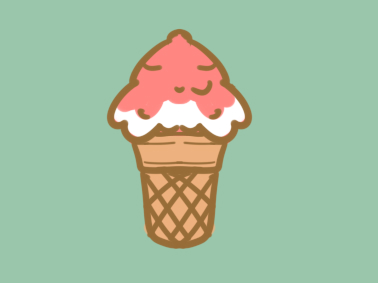 草莓冰淇淋简笔画图片教程