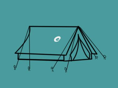 野外帐篷上色简笔画图片教程
