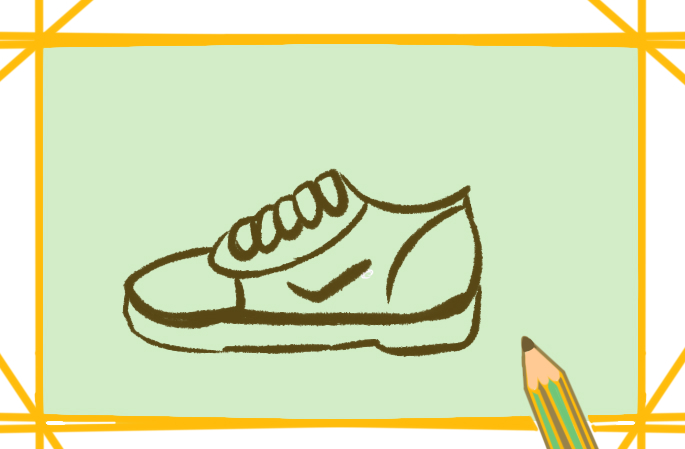 舒适的运动鞋简笔画要怎么画 运动鞋简笔画