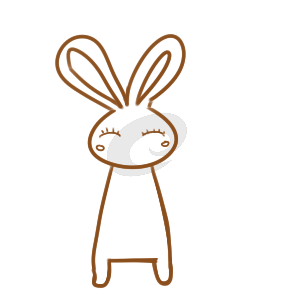 漂亮的卡通兔简笔画要怎么画